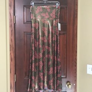 LuLaRoe Elegance Collection Maxi Skirt Sz M